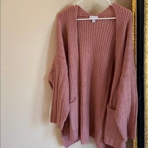 NWOT‎ TOPSHOP pink chunky knit cardigan